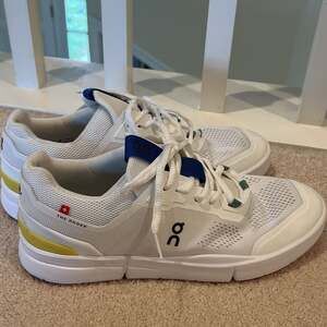 On Running The Roger Tennis Shoes, White Performance Sneakers - Women’s Size 9